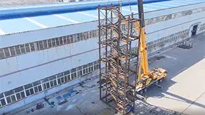 Workshop Trial Assembly of Modular Steel Stair Tower