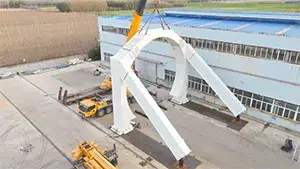 Trial Assembly of Thrust Frame