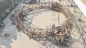 Trial Assembly of Steel Structure for Seawater Desalination Plant Project