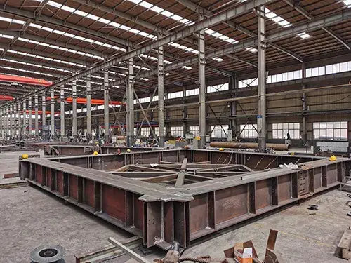 Crane base workshop trial assembly