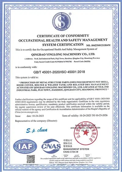 ISO45001:2018 Certification