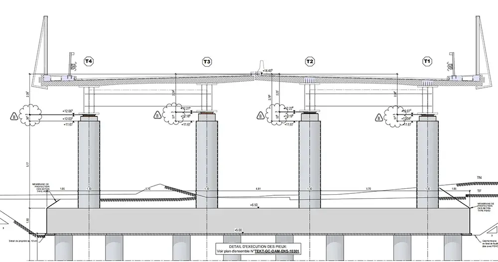 Highway Bridge Pipe Pile Project, France