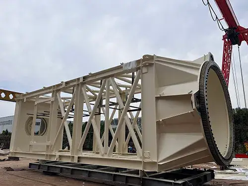 Stacker reclaimer structure