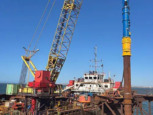 On-Site Installation of Steel Structures for Port Infrastructure